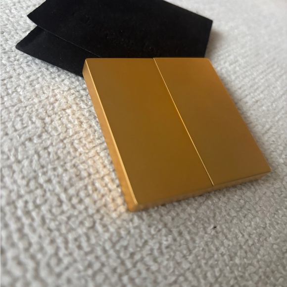 Authentic Christian Dior Vintage Purse Mirror Gold Compact in Pouch -Never Used - Picture 6 of 8